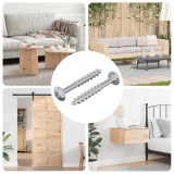 vidaXL Șurub 2 pcs Argintiu 9,8 x 35 mm Fier 864478