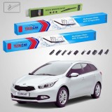 Cumpara ieftin Ștergătoare Kia Ceed II SW JD 2012-prezent | Set Față și Spate Flat Premium &ndash; TeamCar&reg;
