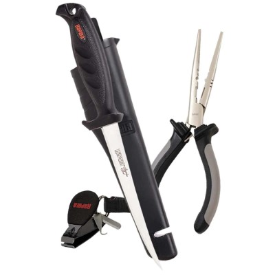 Rapala Combo cutit filetat 16cm + cleste + dispozitiv taita fir textil&amp;nbsp; foto