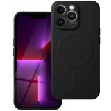 Husa MagSafe pentru Samsung Galaxy A57 5G, OEM, Silicone Mag, Neagra