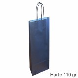 Cumpara ieftin Pungi hartie NEGRE - 1 sticla vin, 14x39x8 cm, set 30 buc