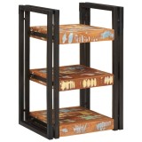 vidaXL Noptieră 2 pcs Maro și negru Lemn Solid Recuperat