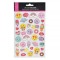 Set Autocolante Decor, 36 Bucăți, Emoticons, Multicolor, Pericol De Asfixiere