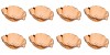 Set boluri, 8 piese, 1.16 L, Plastic, Transparent