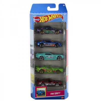 SET 5 MASINI HOT WHEELS CU DESIGN HW DRIFT foto