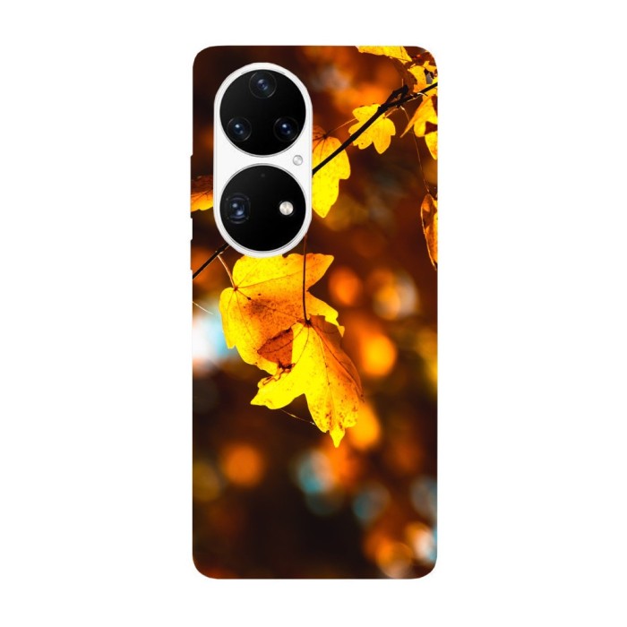 Husa compatibila cu Huawei Nova Y70 model Fall leaves, Silicon, TPU, Viceversa