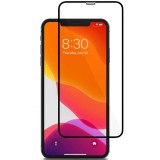 Folie sticla securizata pentru apple iphone 11 pro, 9h, transparenta hd, full face, negru