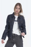 A.P.C. geacă din denim Blouson Brandy femei, culoarea bleumarin, de tranziție COZZI.F02268-INDIGO, APC