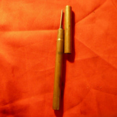 Etui- Tub cupru pt mine de creion , L=14,3cm