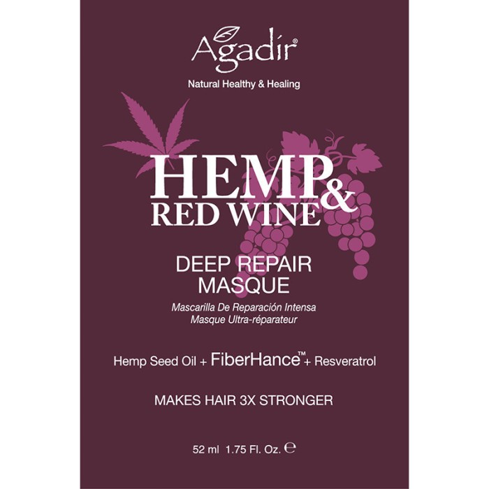 Plic Masca Reparatoare Hemp&amp;Red Wine Agadir 52 ml