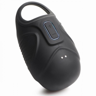 Stimulator Testicule Trinity Vibes, 7 Moduri Stimulatoare, IPX7, Silicon, USB, Negru foto