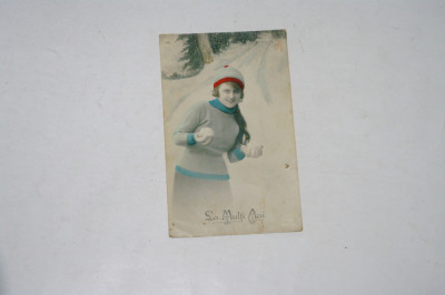 Carte postala - La Multi Ani - circulata 1923 foto