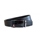 Curea barbati, casual, eleganta, din piele naturala, Negru 3.5cm - CK25N, MADE IN ROMANIA