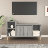 vidaXL Comodă TV, gri sonoma, 100x35x55 cm, lemn prelucrat