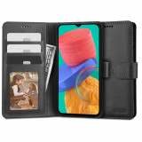 Husa Tech-Protect Wallet Wallet pentru Samsung Galaxy M33 5G Negru, Silicon