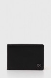 HUGO portofel de piele bărbați, culoarea negru 50519512