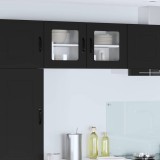vidaXL Dulap de bucătărie 2 pcs Negru 40 x 31 x 40 cm Lemn compozit 884837