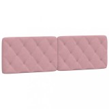 Cumpara ieftin Perna tablie de pat, roz, 160 cm, catifea