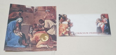 Medalia CRACIUN FERICIT - 1 AN NOU FERICIT medalie PROOF anul 2008 TIP MONEDA foto