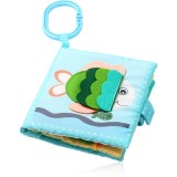 BabyOno Reversible Sensory Cloth Book 0m+ carte educativă contrastantă Sea world 1 buc