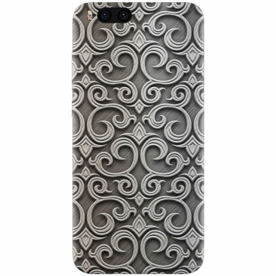 Husa silicon pentru Xiaomi Mi Note 3, Baroque Silver Pattern foto