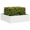 VidaXL Jardinieră alb 100x100x30 cm oțel