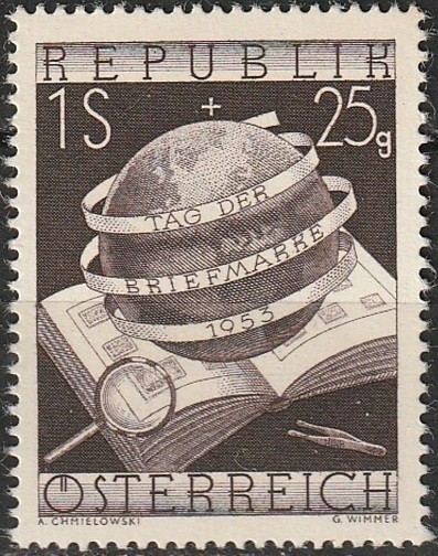 B1806 - Austria 1953 - Ziua marcii neuzat,perfecta stare