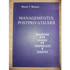 Management postprivatizarii- Nicolae Niculescu