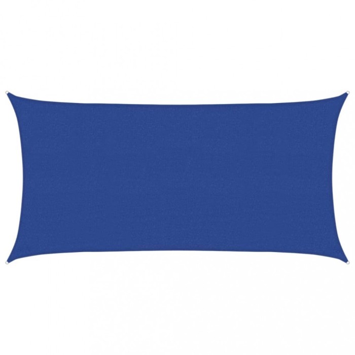 Panza parasolar, albastru dreptunghiular 2,5x5 m HDPE 160 g/m&sup2;