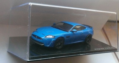 Macheta Jaguar XKR-S 2011 albastru - IXO 1/43 - ed. reprezentanta foto