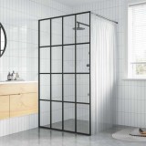 vidaXL Paravan duș walk-in, 100x195 cm, sticlă securizată transparentă