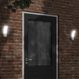 vidaXL Lămpi exterioare de perete cu LED 2 buc. alb, aluminiu turnat