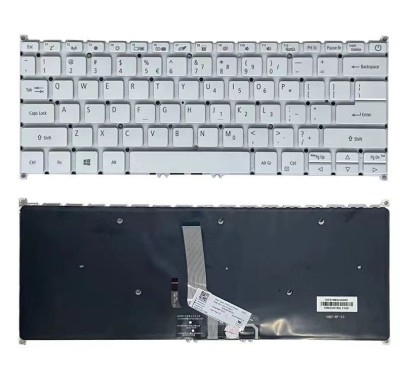 Tastatura Laptop, Acer, Swift 3 SF514-53, N17W3, alba, layout US foto