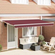 vidaXL Cortina Retractabilă Burgundy 350x200 cm țesătură 3329668