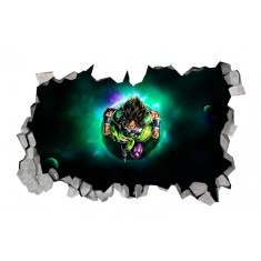 Sticker decorativ, gaura in perete 3D, Dragon Ball, 85 cm, 1023STK-2