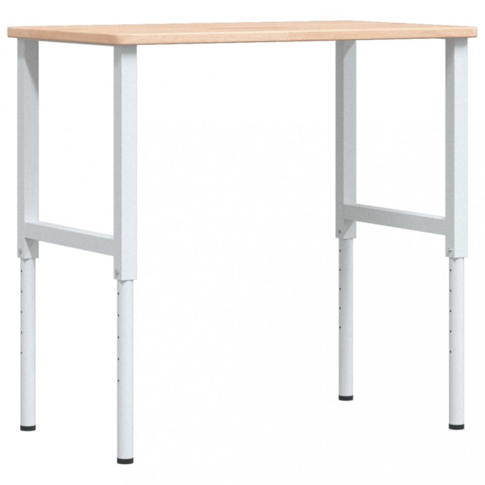 Banc lucru 100x60x(71,5-98) cm lemn masiv stejar dreptunghiular