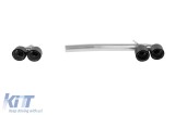 Set de iesiri de evacuare negre &icirc;n stil M5, potrivit pentru BMW Seria 5 F10, F11 2010-2017 Performance AutoTuning