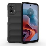Husa Wave din Silicon compatibila Motorola Moto G34 Anti-Shock, Negru, Oem