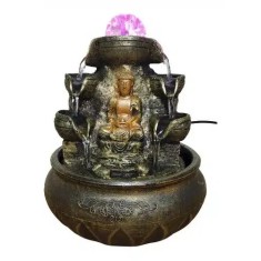 Fantana de apa Feng Shui in trepte cu lumina led si Buddha Medicine