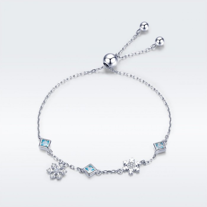 Brățara Argint Fulg Nea &ndash; Eleganță cu Strălucire de Zircon ARG108AA