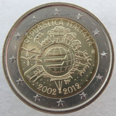 ITALIA 2 euro comemorativa 2012 TYE - 10 ani euro, UNC foto