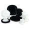 Set serviciu masa portelan 30buc. Carine Black&amp;White Handy KitchenServ