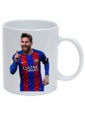 Cana alba personalizata &quot;Jucator fotbal Messi&quot;, INOVATIX&reg;. 330ml