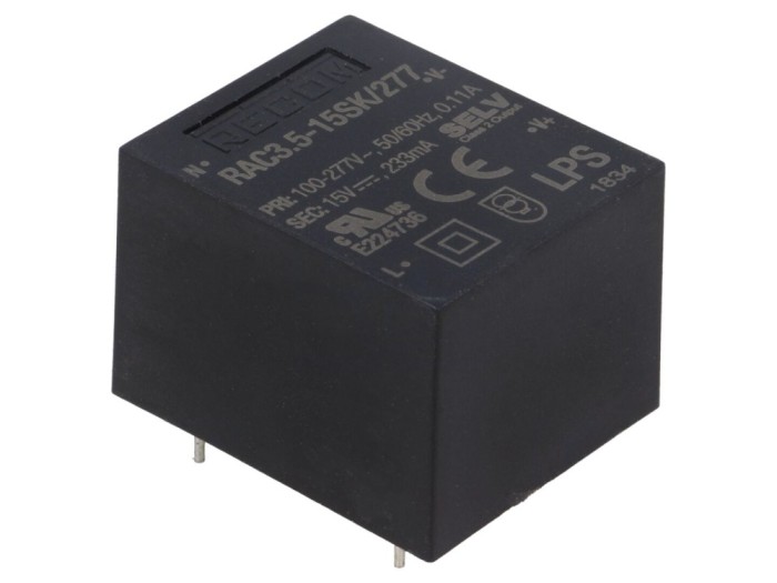 Convertor AC/DC 3,5W 15VDC