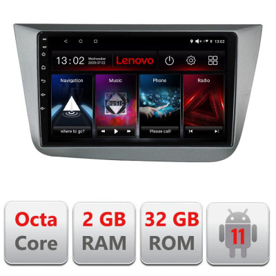 Navigatie dedicata Seat Leon 2005-2012 D-leon05 Lenovo Octa Core cu Android Radio Bluetooth Internet GPS WIFI DSP 2+32 GB 4G ki CarStore Technology foto