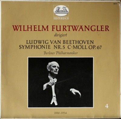 Vinil LP Wilhelm Furtw&amp;auml;ngler dirigiert Ludwig van Beethoven - Berliner Philharmoniker &amp;ndash; Symphonie Nr. 5 C-Moll Op. 67 (EX) foto
