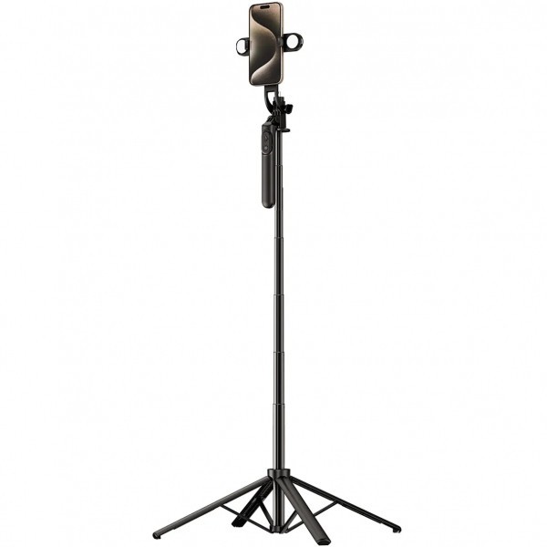 Selfie Stick Bluetooth OEM WH181D-Y1S, Universal, Negru