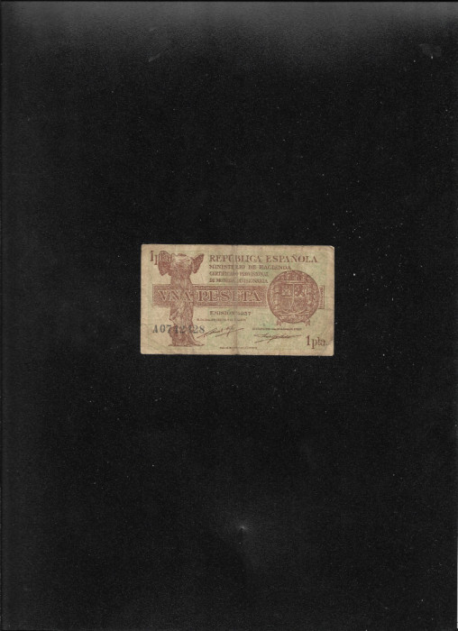 Spania 1 peseta 1937 seria0742428