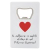 Marturie nunta/botez, desfacator de sticle, personalizat, alb, ideal marturie invitati
