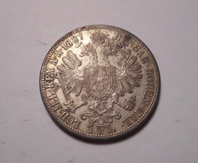 1 Florin 1887 foto